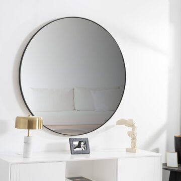 Mirror With LED Light Switch